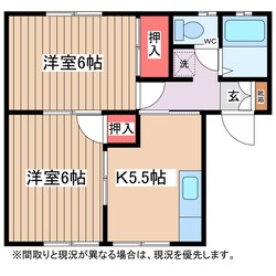 宮川コーポＤの物件間取画像